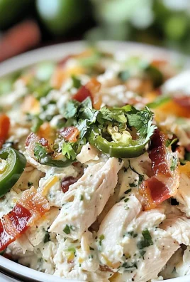 Keto Jalapeno Popper Cottage Cheese Chicken Salad