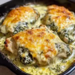 Lazy Spinach Artichoke Baked Chicken