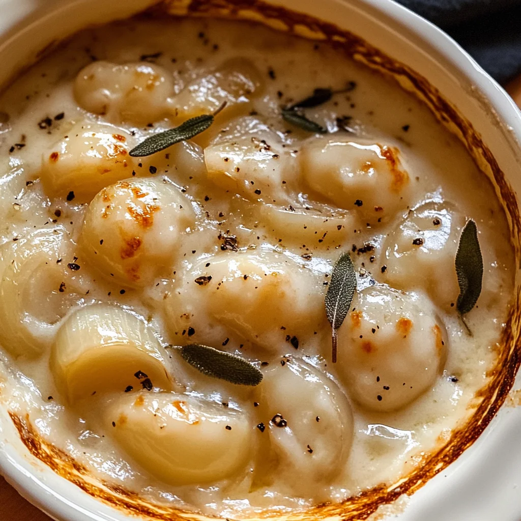 Anthony Bourdain's Creamed Pearl Onions with Sage and Thyme Recipe