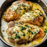 Baked Garlic Butter Chicken with Mozzarella