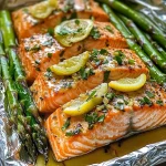 Baked Salmon in Foil with Asparagus (Quick & Healthy)