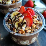 Banana Split Overnight Protein Oats