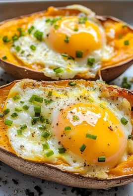 Breakfast Baked Sweet Potatoes