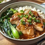 Brothy Miso Ginger Chicken & Rice with Bok Choy Recipe
