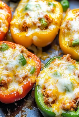Buffalo Chicken Stuffed Bell Peppers