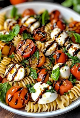 Caprese Pasta Salad with Balsamic Glaze (20-Minutes)