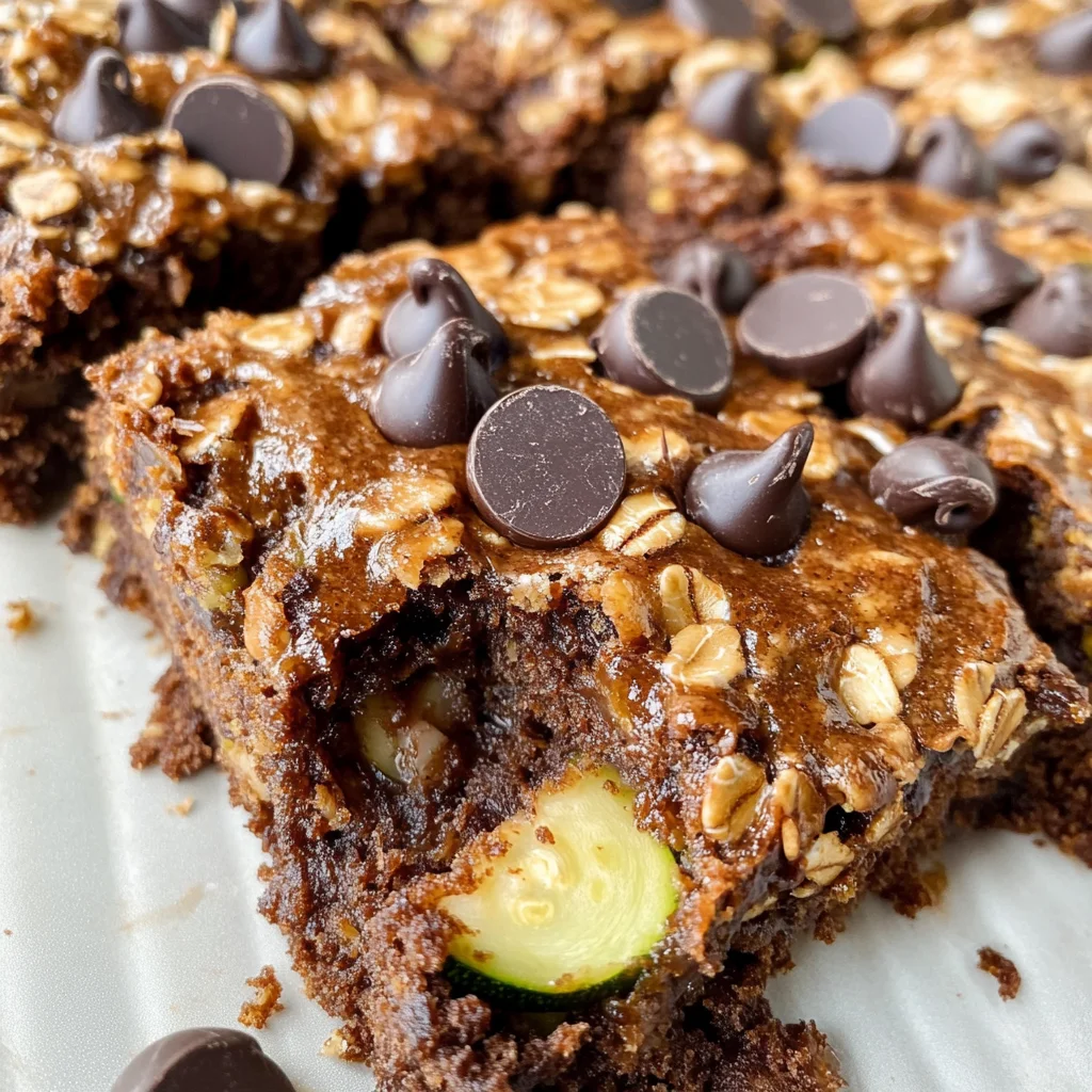 Chocolate Zucchini Oatmeal Bake