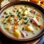 Creamy Cheesy Ham Chowder Recipe