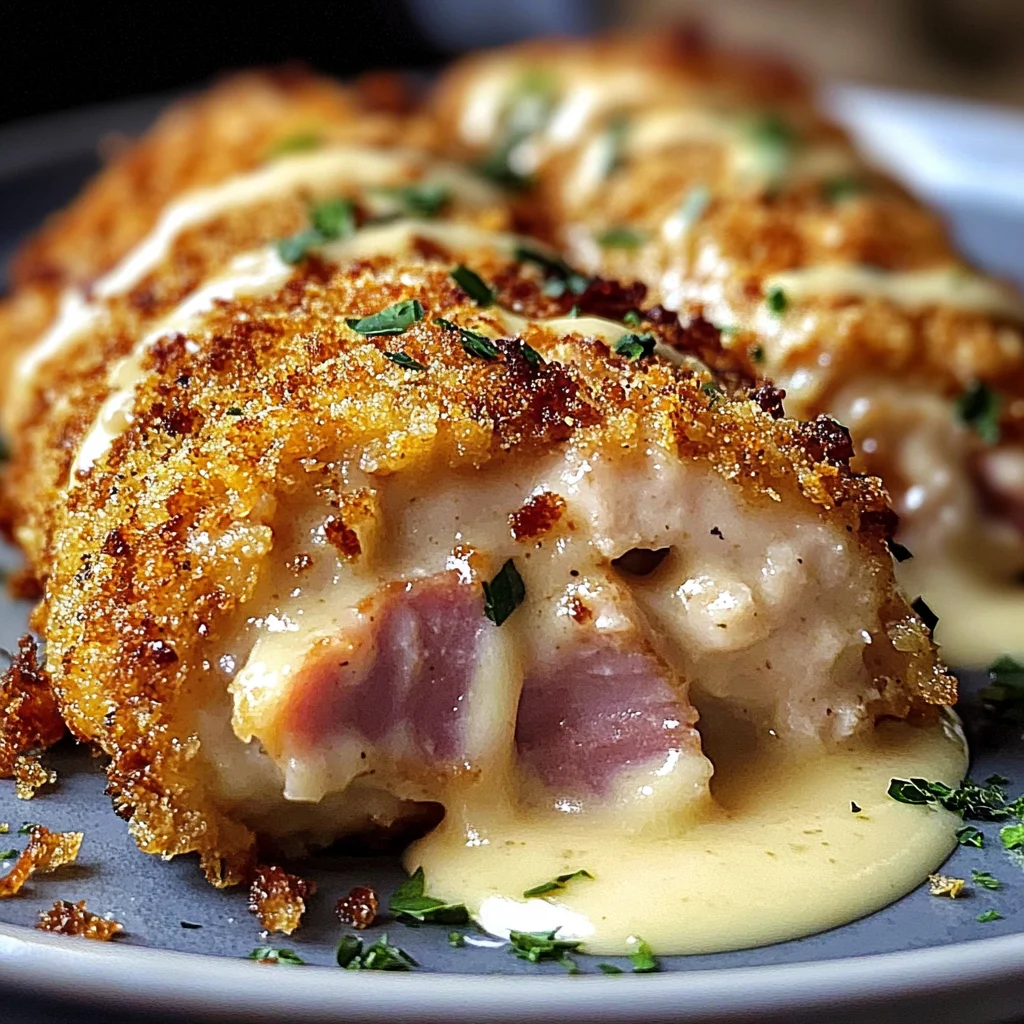 Crispy, Creamy Chicken Cordon Bleu