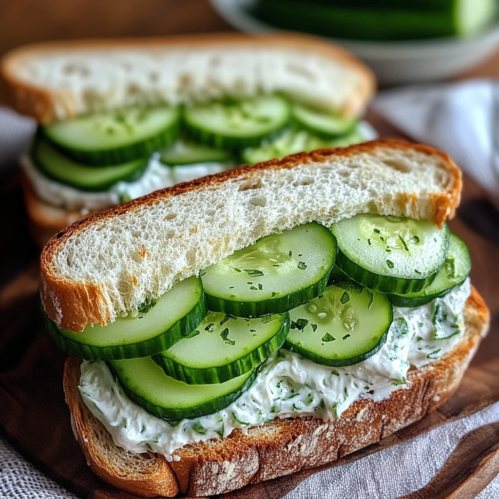 Cucumber Sandwiches for Hot Days