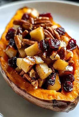 Delicious Cranberry Apple Twice-Baked Sweet Potatoes