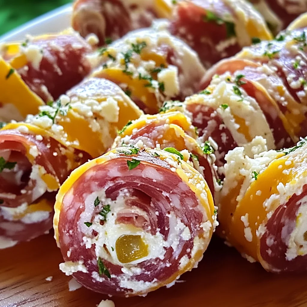 Delicious Salami Roll-Ups for Easy Snacking with Cream Cheese