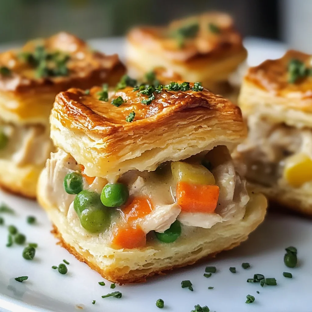 Easy Chicken Pot Pie Bites with Biscuits