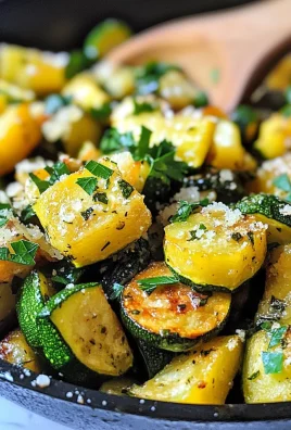 Easy Garlic Butter Low-Carb Zucchini Recipe With Squash