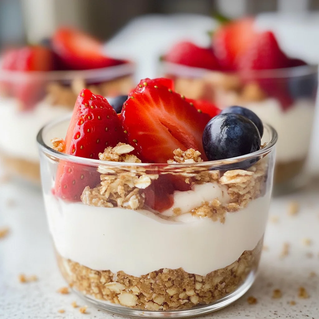 Easy High Protein No-Bake Cheesecake Cups