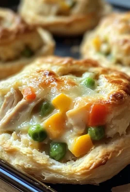 Easy Mini Chicken Pot Pies (4 Ingredient Dinner)