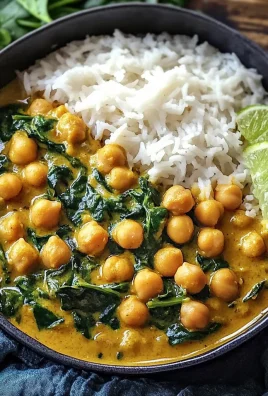 Easy One-Pot Chickpea Spinach Coconut Curry
