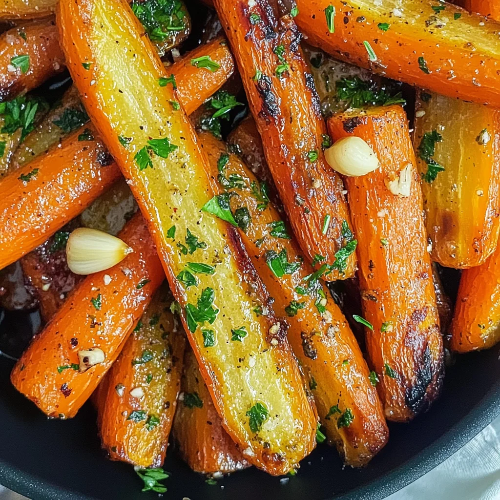 Garlic Herb Roasted Carrots