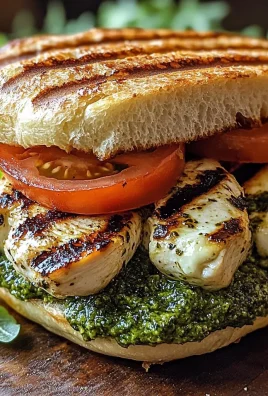 Grilled Chicken Sandwich with Pesto