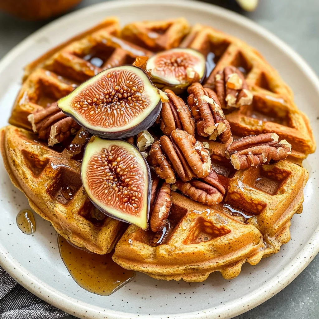 Healthy Pumpkin Waffles