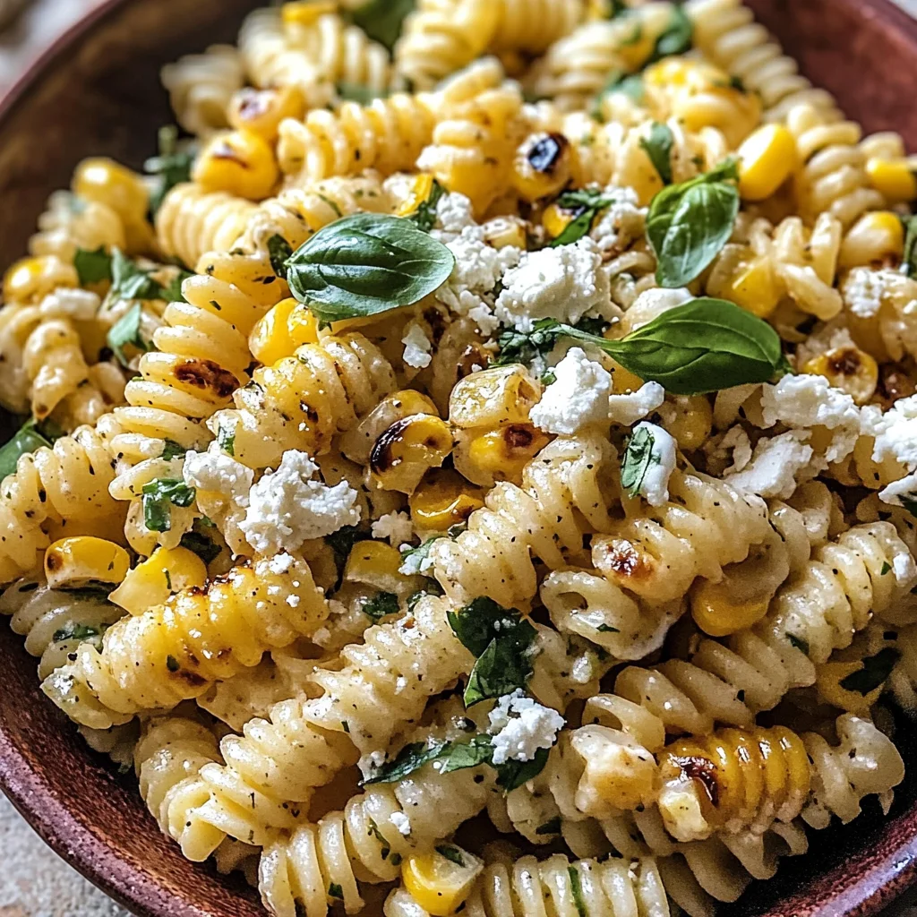 Healthy Street Corn Pasta Salad
