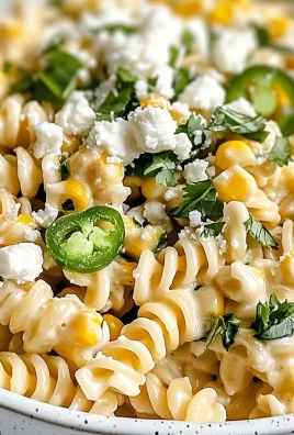 Healthy Street Corn Pasta Salad Recipe with Creamy Dressing