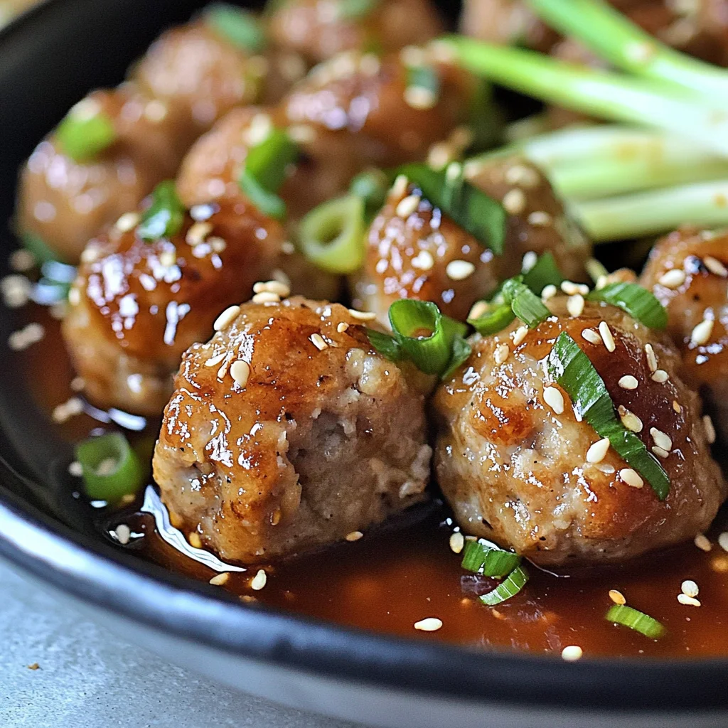 Keto Asian Turkey Meatballs