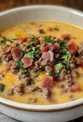 Keto Bacon Cheeseburger Soup