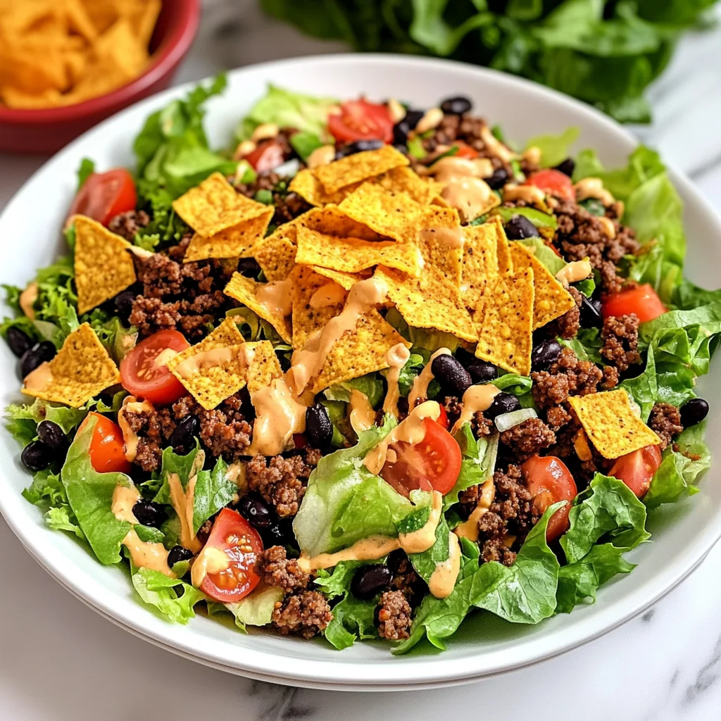 Keto Doritos Ground Beef Salad
