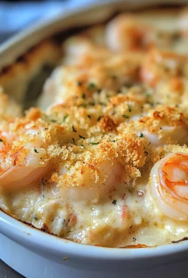 Keto Garlic Shrimp au Gratin