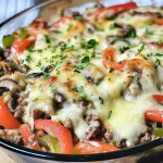 Keto Philly Cheesesteak Casserole