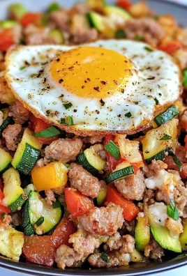 Keto Sausage and Zucchini Breakfast Hash
