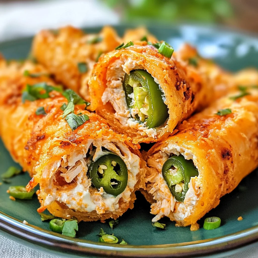Keto Taco-Seasoned Chicken Jalapeno Roll Ups