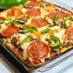 Keto Zucchini Pizza Casserole