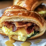 Killer Maple Mustard Croissant Breakfast Sandwiches