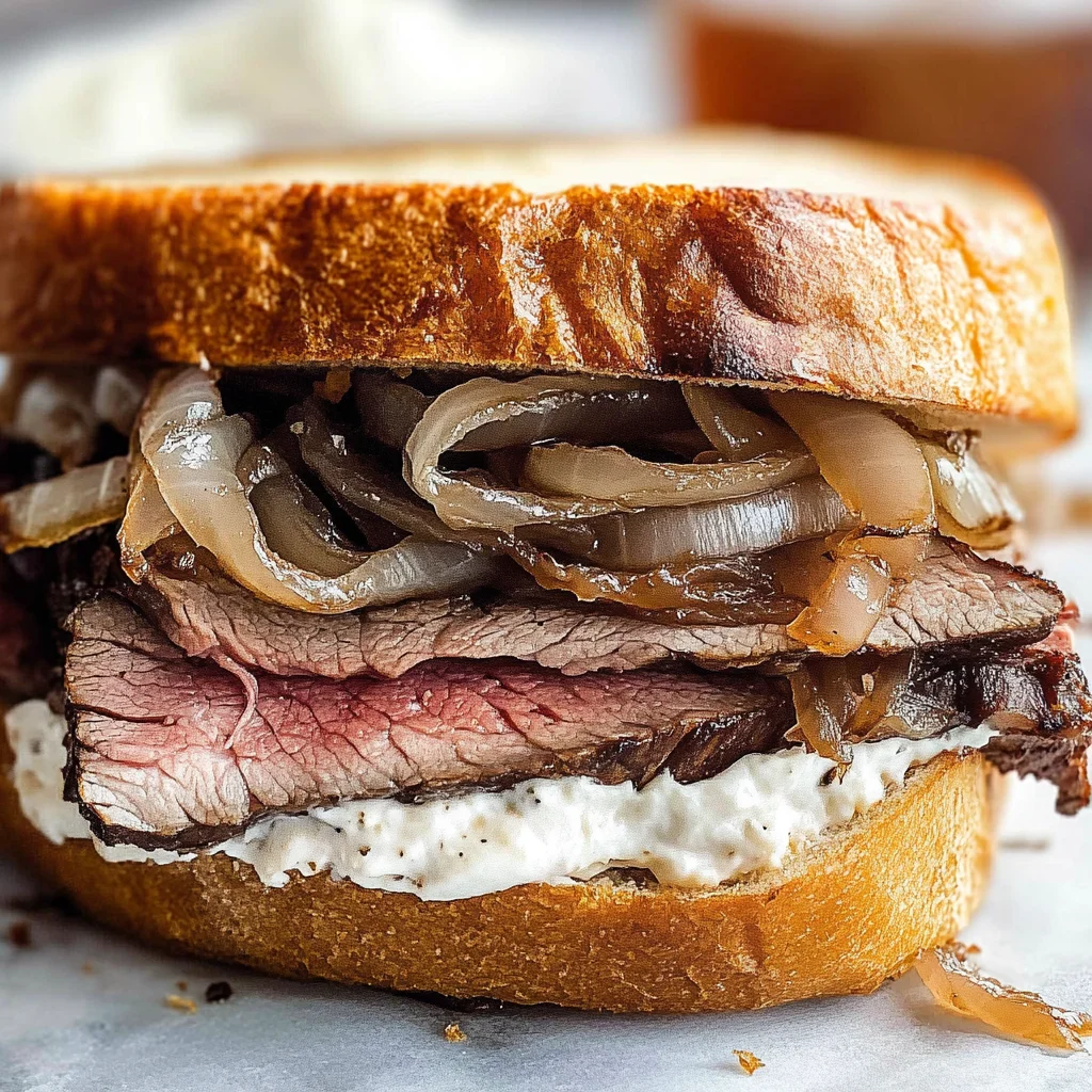 Leftover Prime Rib Sandwich