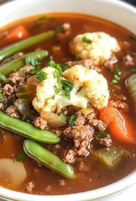 Low-Carb Vegetable Beef Soup