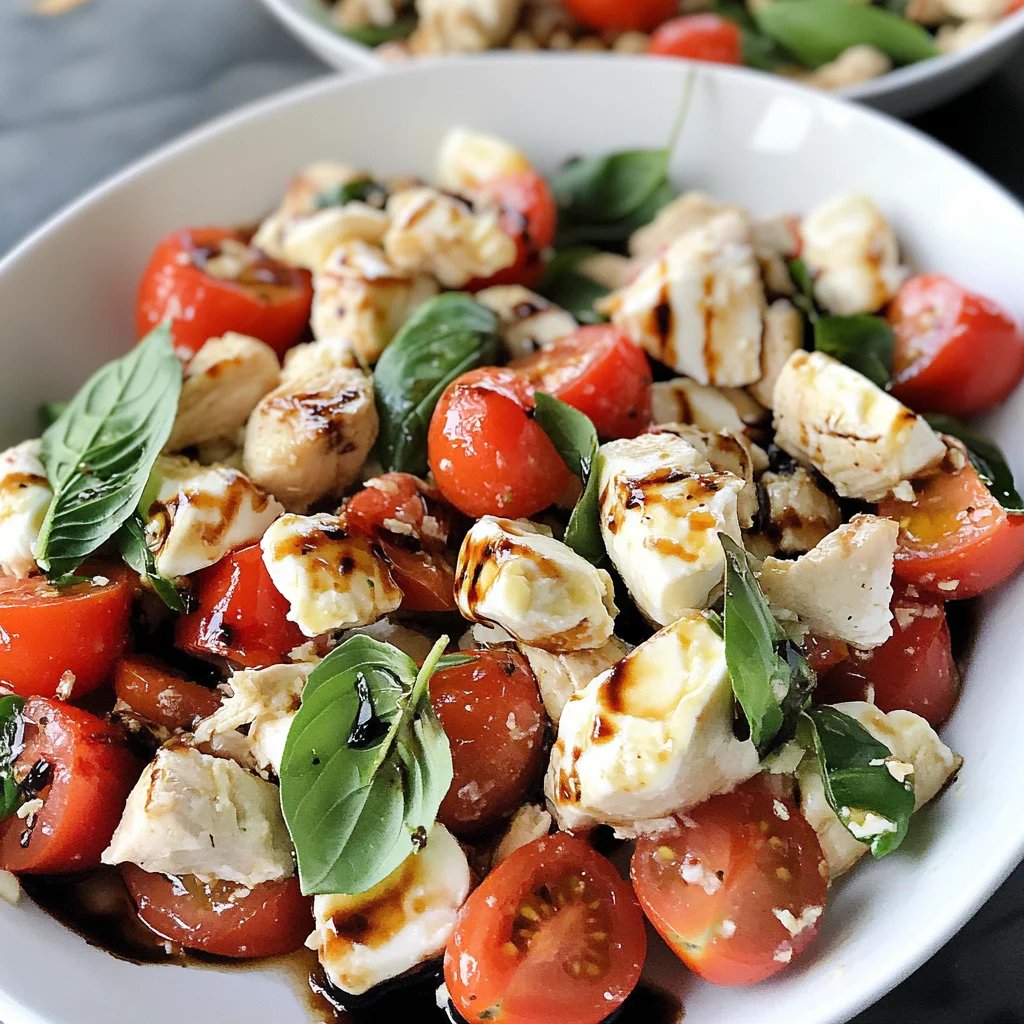 Low Carb Caprese Chicken Salad