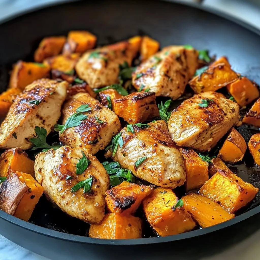 One-Pan Chicken and Sweet Potato Skillet