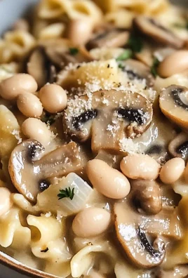 One-Pot Mushroom and White Bean Pasta
