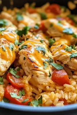 One Pot Queso Chicken and Rice