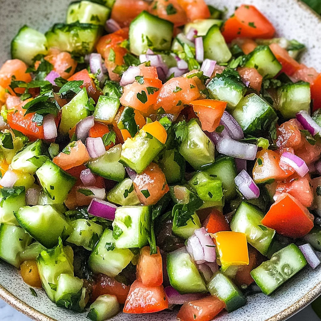 Persian Shirazi Salad