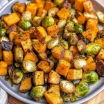 Roasted Sweet Potatoes Brussel Sprouts