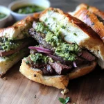 Steak Sandwiches with Creamy Avocado Chimichurri