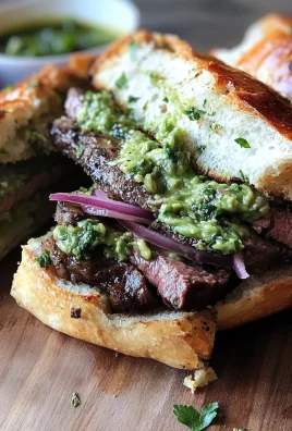 Steak Sandwiches with Creamy Avocado Chimichurri