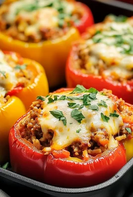 Stuffed Bell Peppers with Ground Turkey