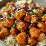 Sweet and Sour Chicken with a Sticky Glaze and Crispy Coating