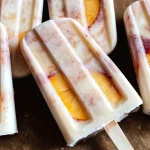 Vegan Peaches and Cream Popsicles