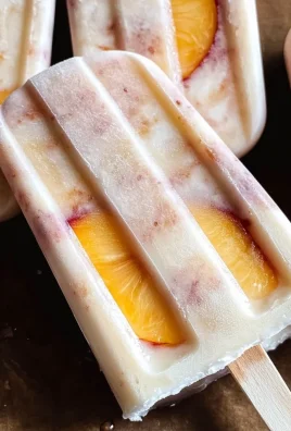 Vegan Peaches and Cream Popsicles