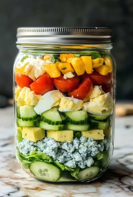 Vegetarian Cobb Salad Jar